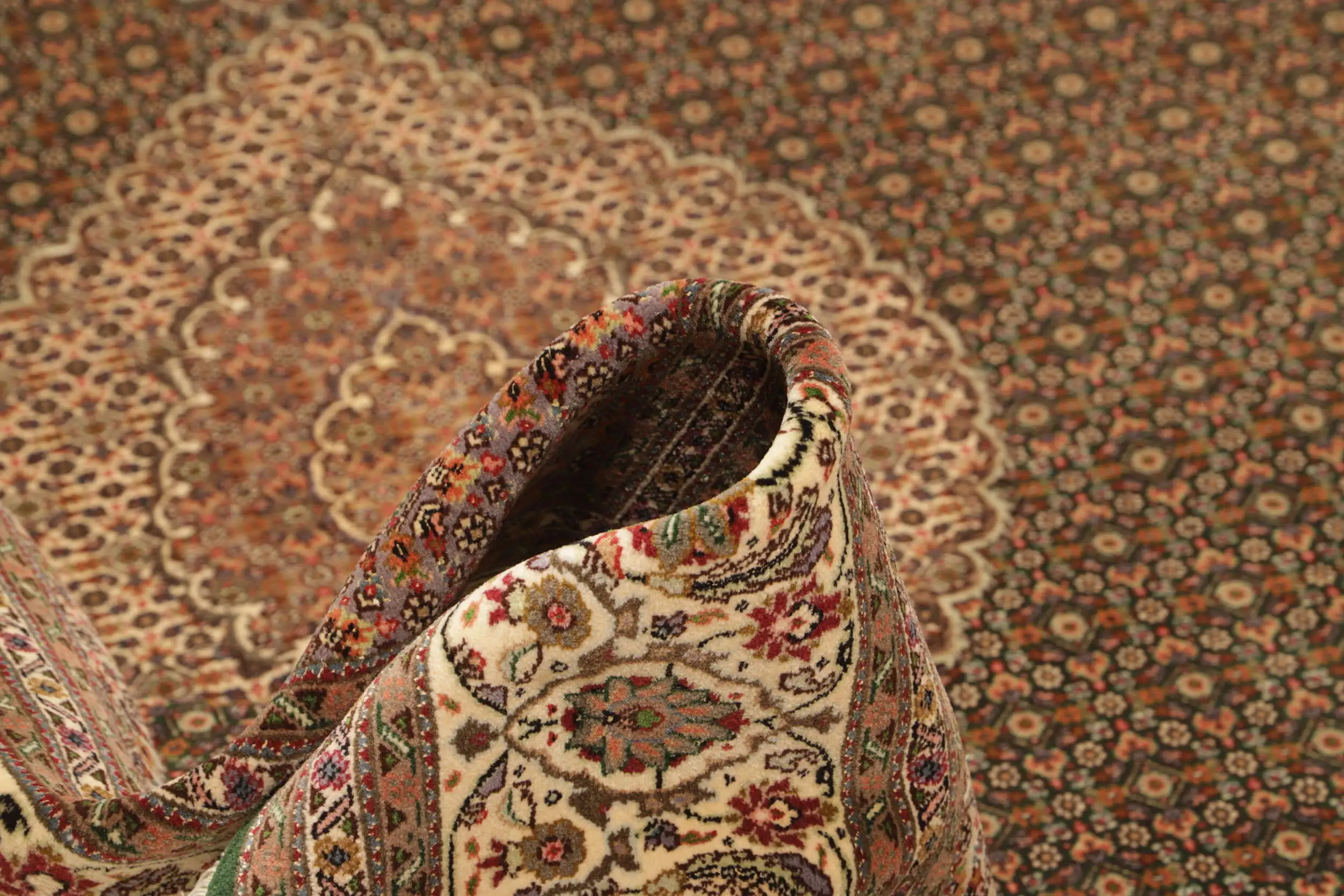 Teppich Persien 201x399cm Täbriz 50 Persischer Teppich Orient fein