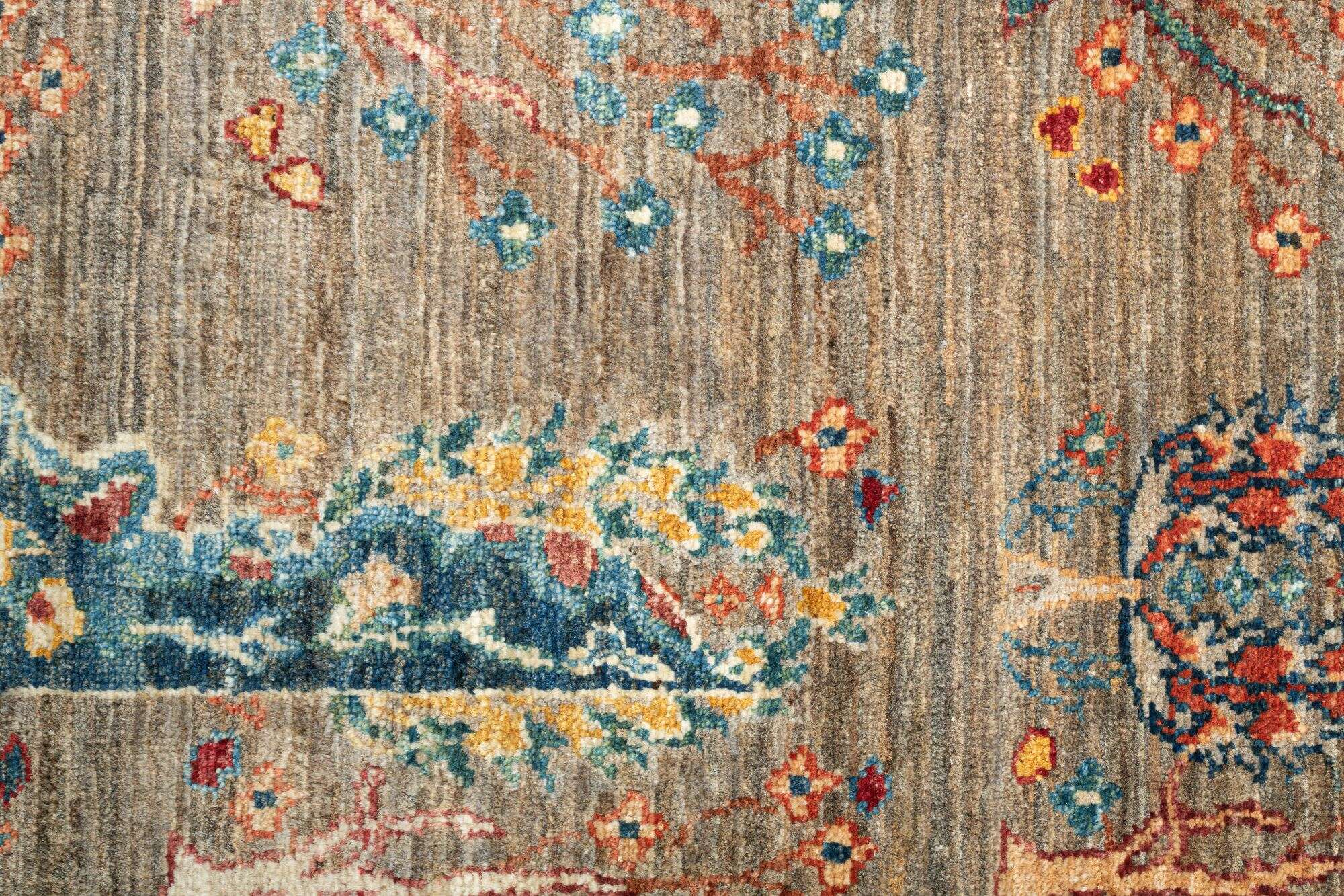 Orientteppich 169x238 cm Handgeknüpft Kandashah grau Schurwolle