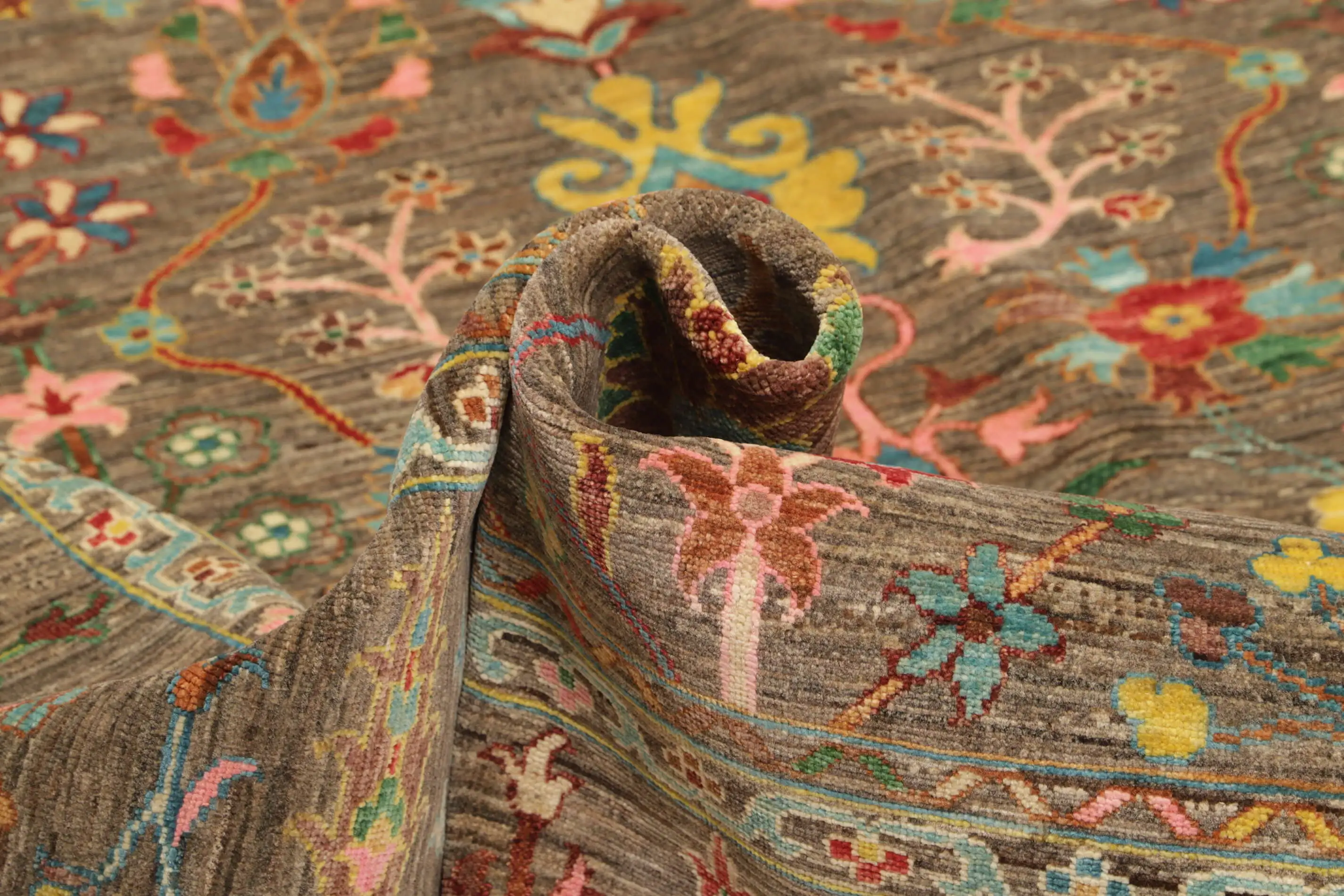 Ziegler Teppich 244x309 cm Orientteppich bunt Handgeknüpft Wolle