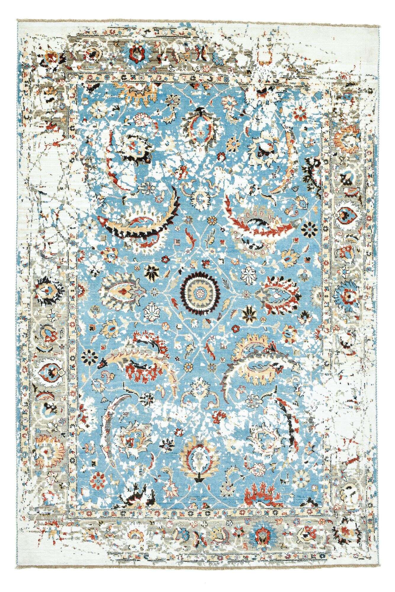 Artemshah Orient Vintage Teppich 182x274 cm türkis bunt