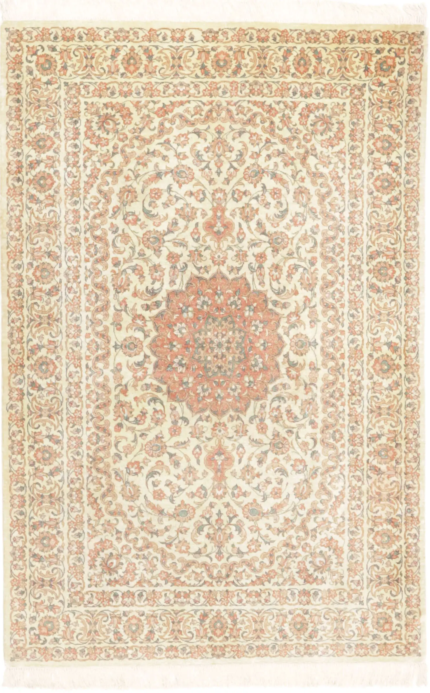 Persischer Seiden Orientteppich Ghom ca 80x120 cm