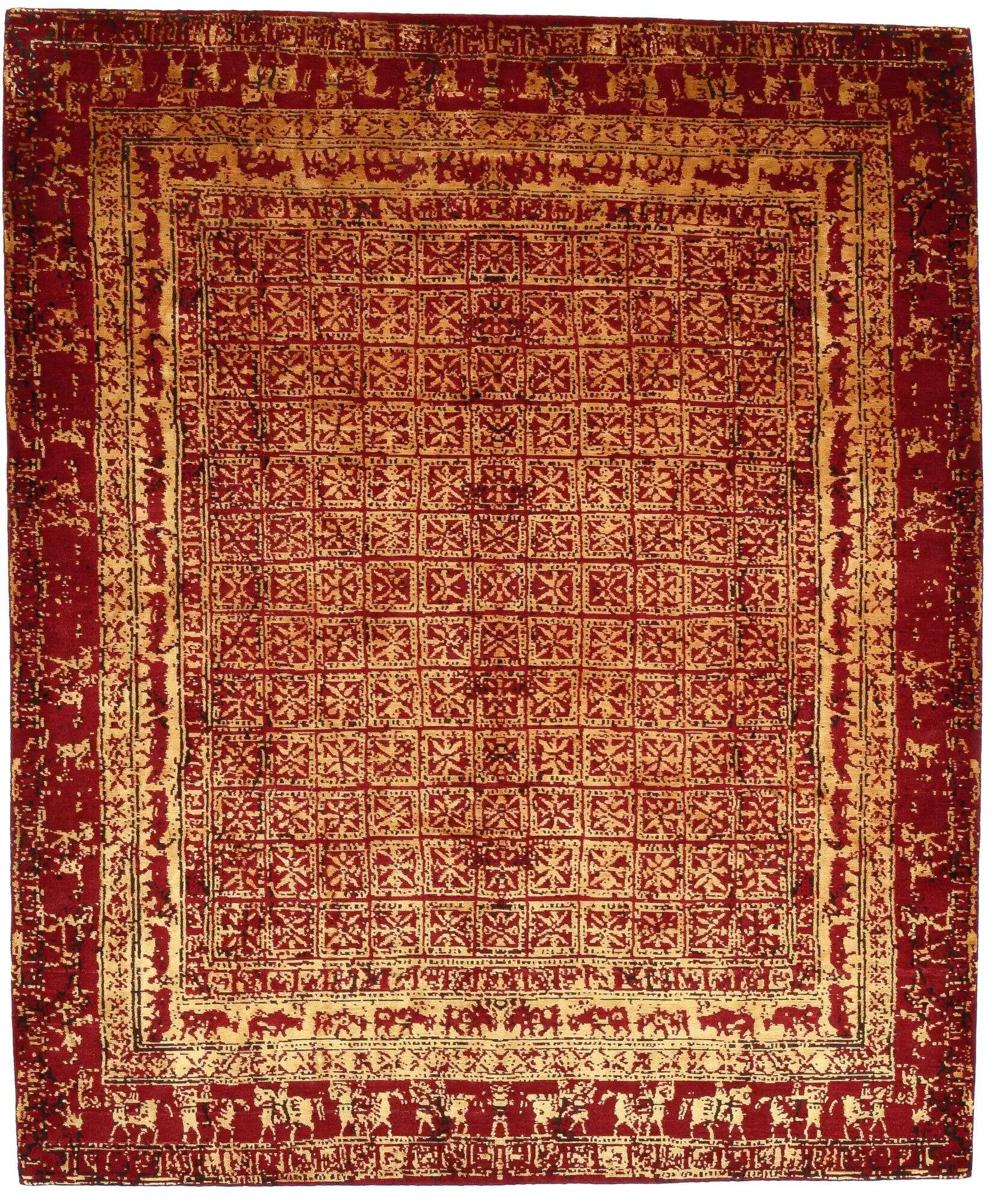 Nepal Teppich Jabu Silk 60 Wolle Seide Design Wunschmaß