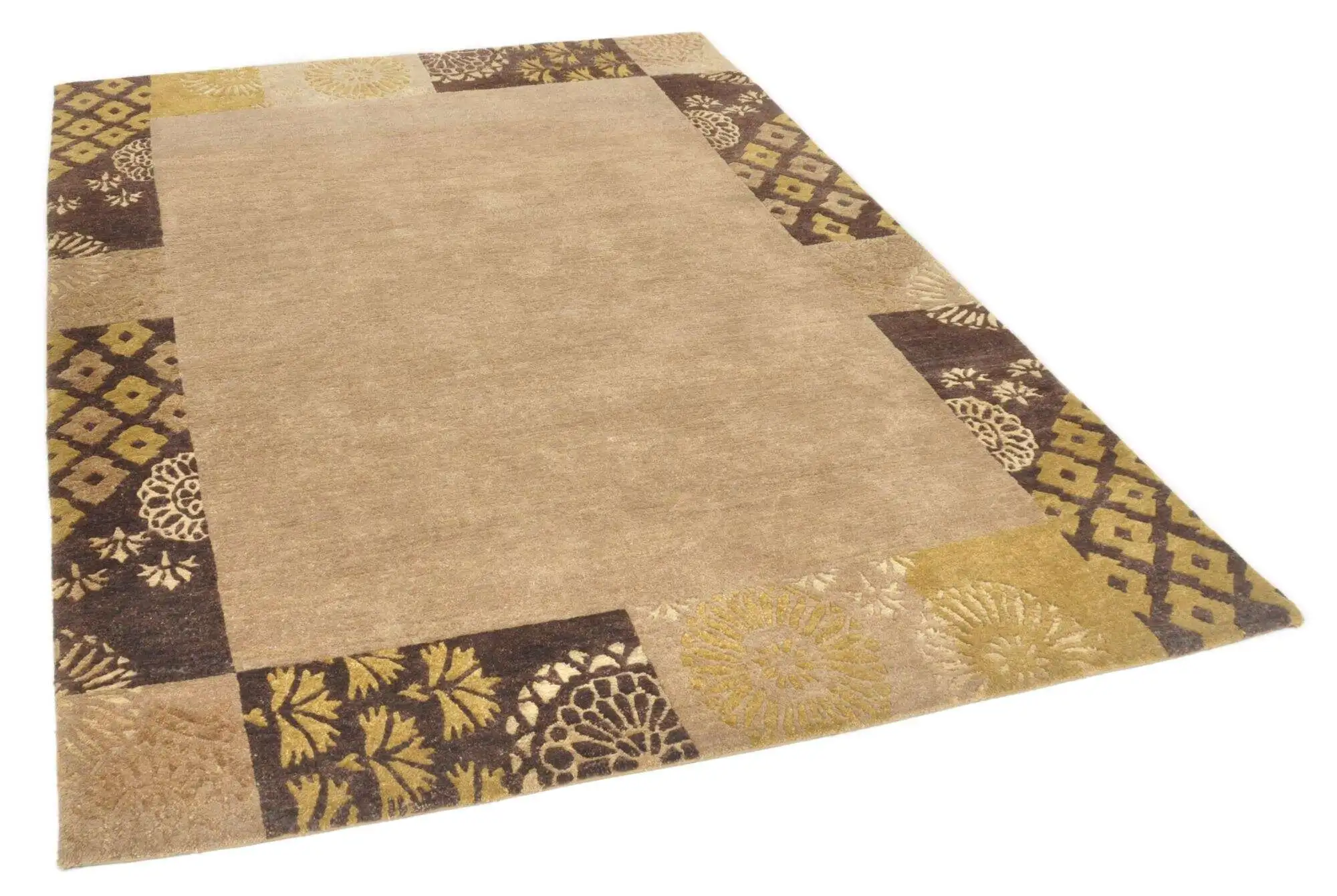 Handgeknüpfter Nepalteppich Talonga-Silk ca. 172x245 cm