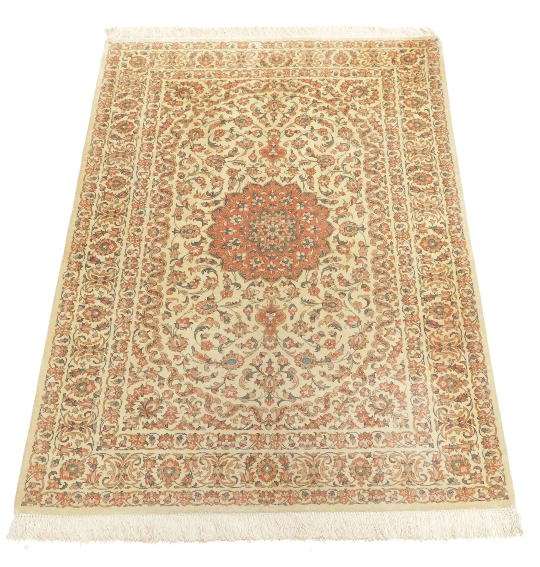 Persischer Seiden Orientteppich Ghom ca 80x120 cm