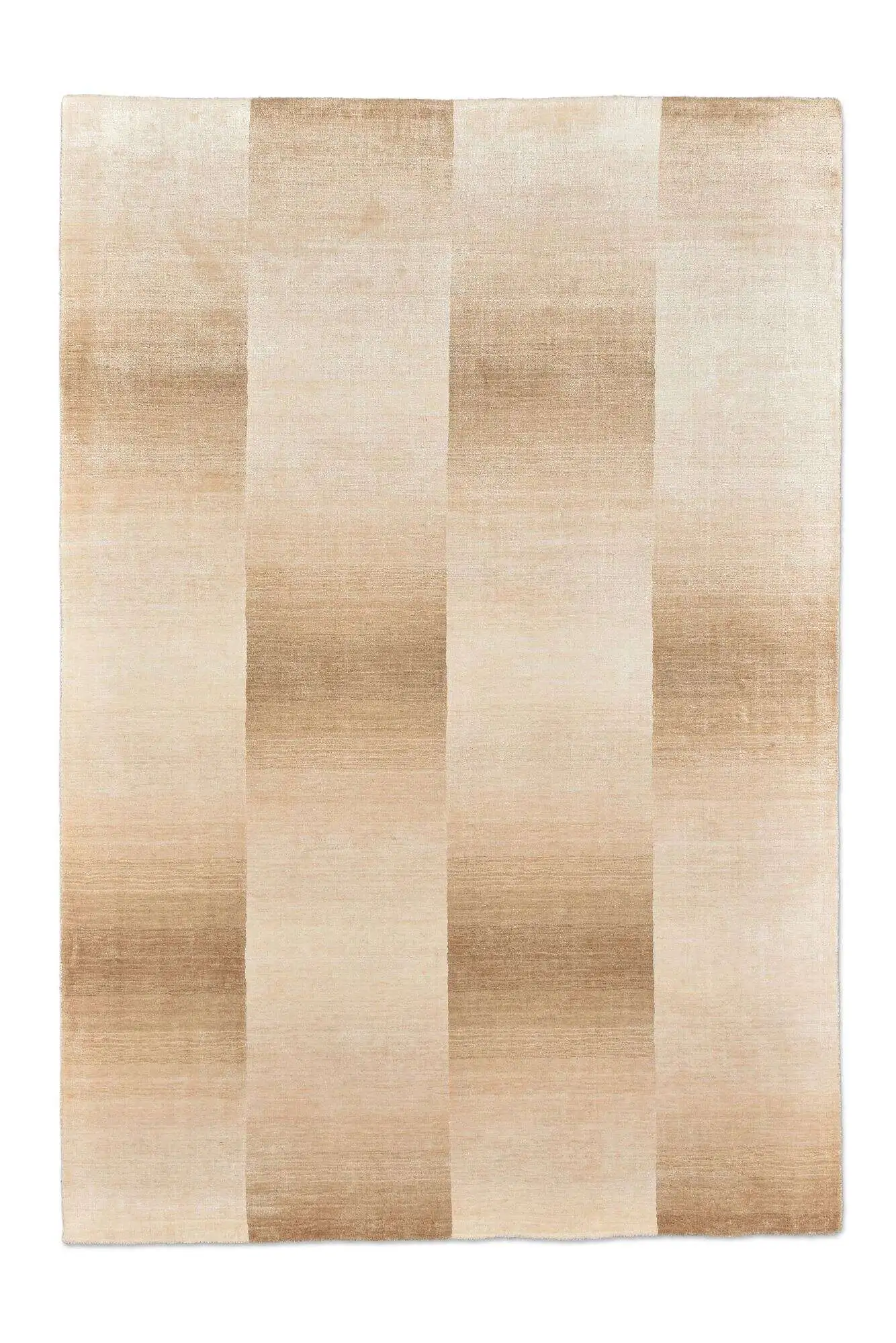 Design Teppich 160x230cm Palmyra Handgearbeitet Viskose beige