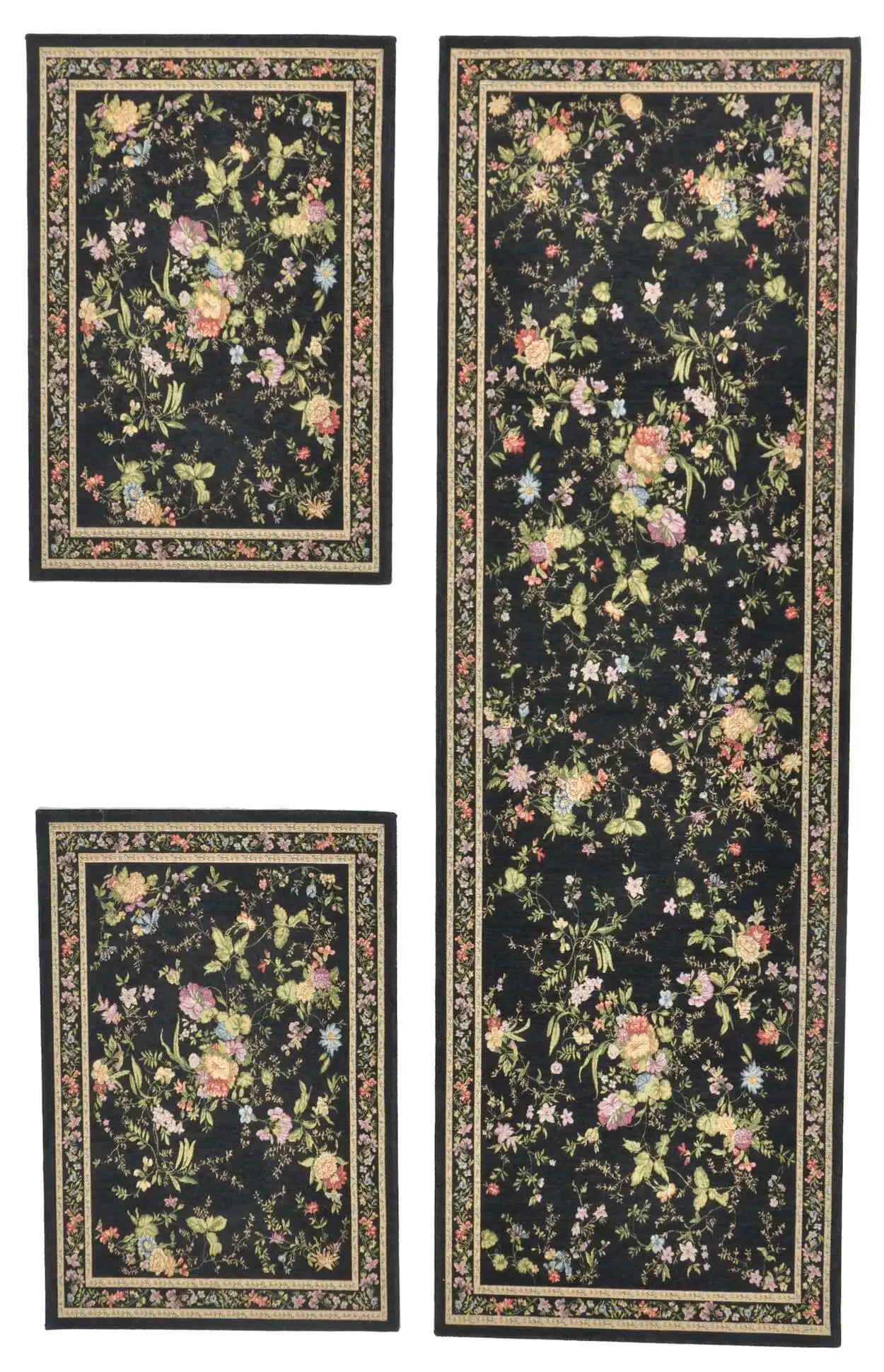 Flomi Sagrini Flachgewebe Blumendesign Teppich Modern