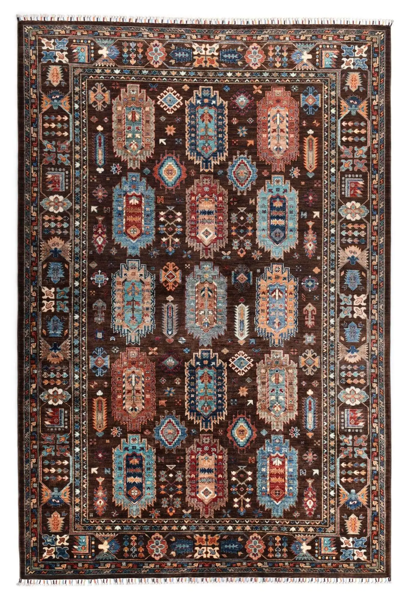 Kandashah Ziegler Teppich ca: 210 x 314 cm Orient Teppich aus Pakistan