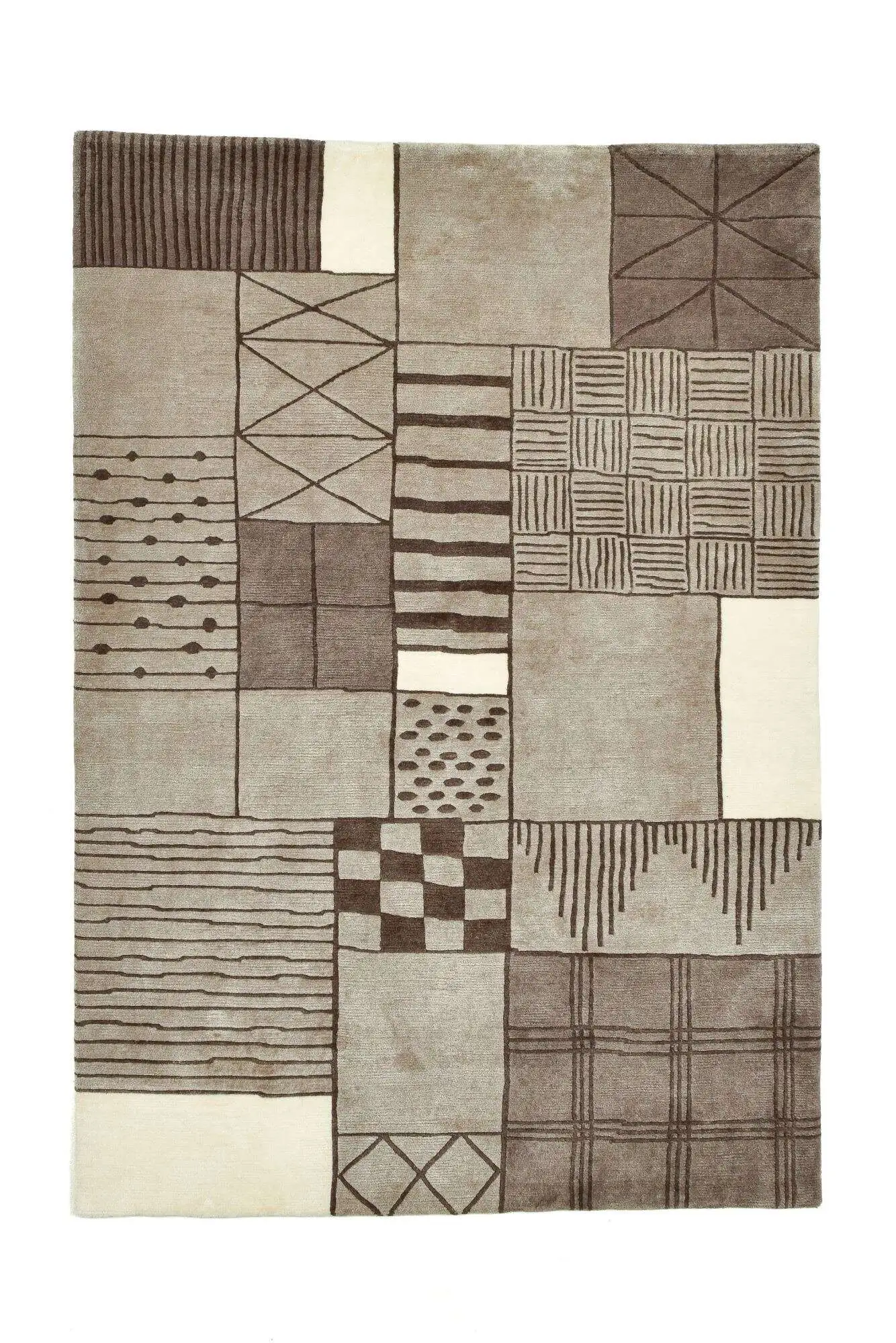 Nepal Teppich Baktapur Elegance Design Handgeknüpft 164x234 cm