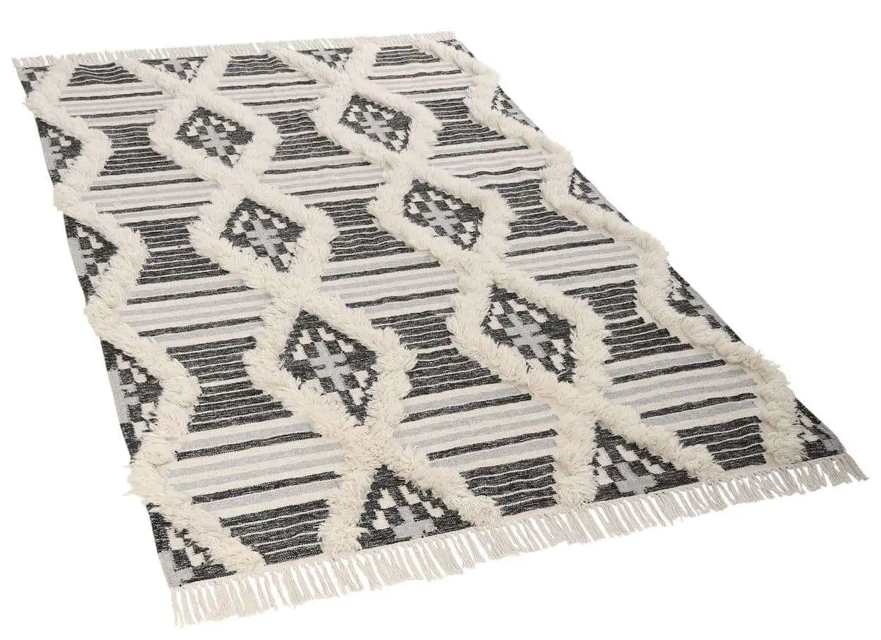 Kelim Teppich Cozy Handgewebter Naturteppich aus Wolle