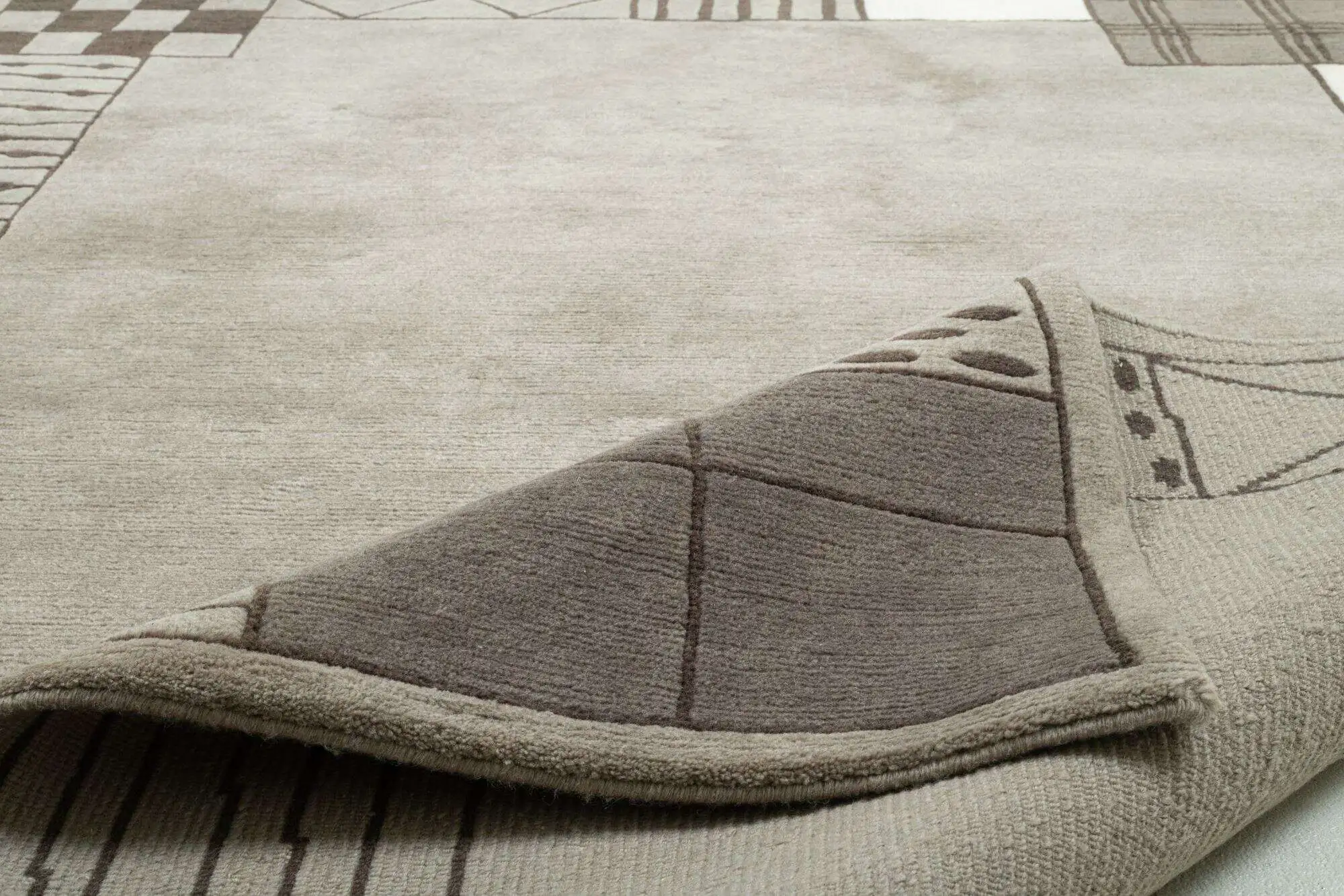Nepal Teppich Baktapur Elegance Design Handgeknüpft 161x237 cm