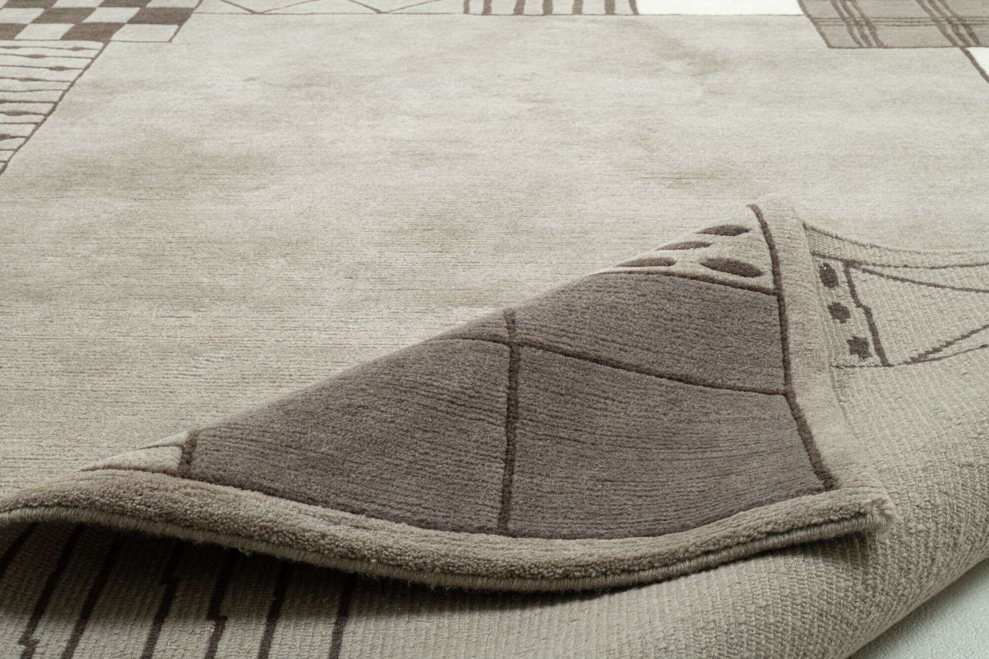 Nepal Teppich Baktapur Elegance Design Handgeknüpft 161x237 cm