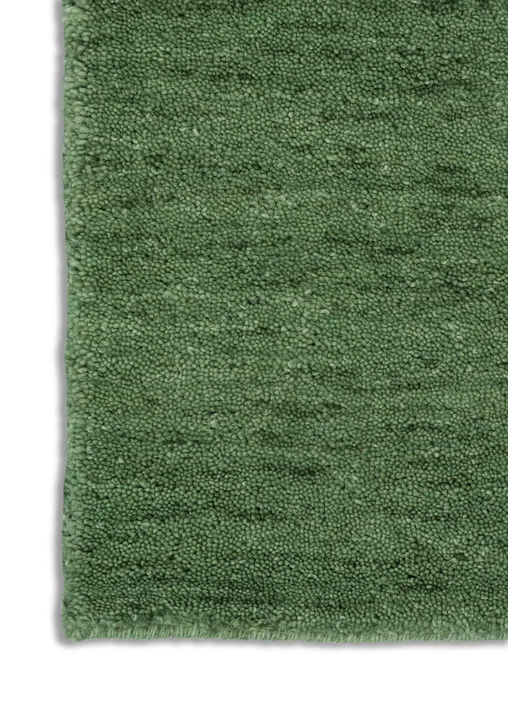 Barolo 6677 handgewebter Teppich aus Wolle grün Wunschmaß