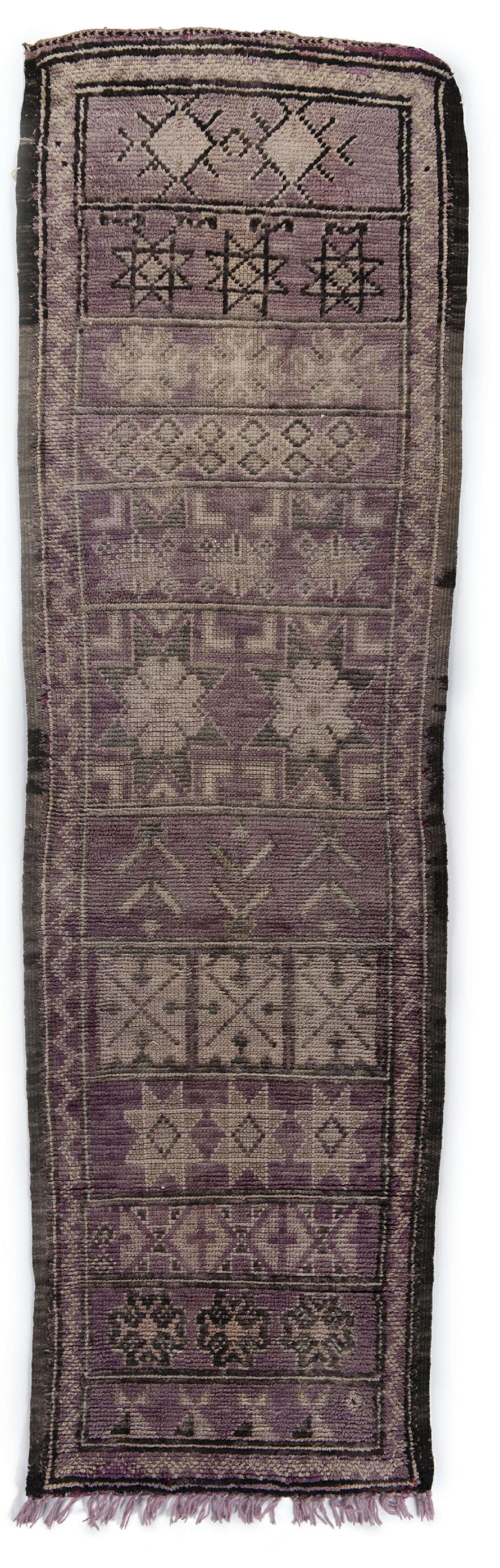 Beni Ourain Legends Antik Teppich Wolle 084x284 cm