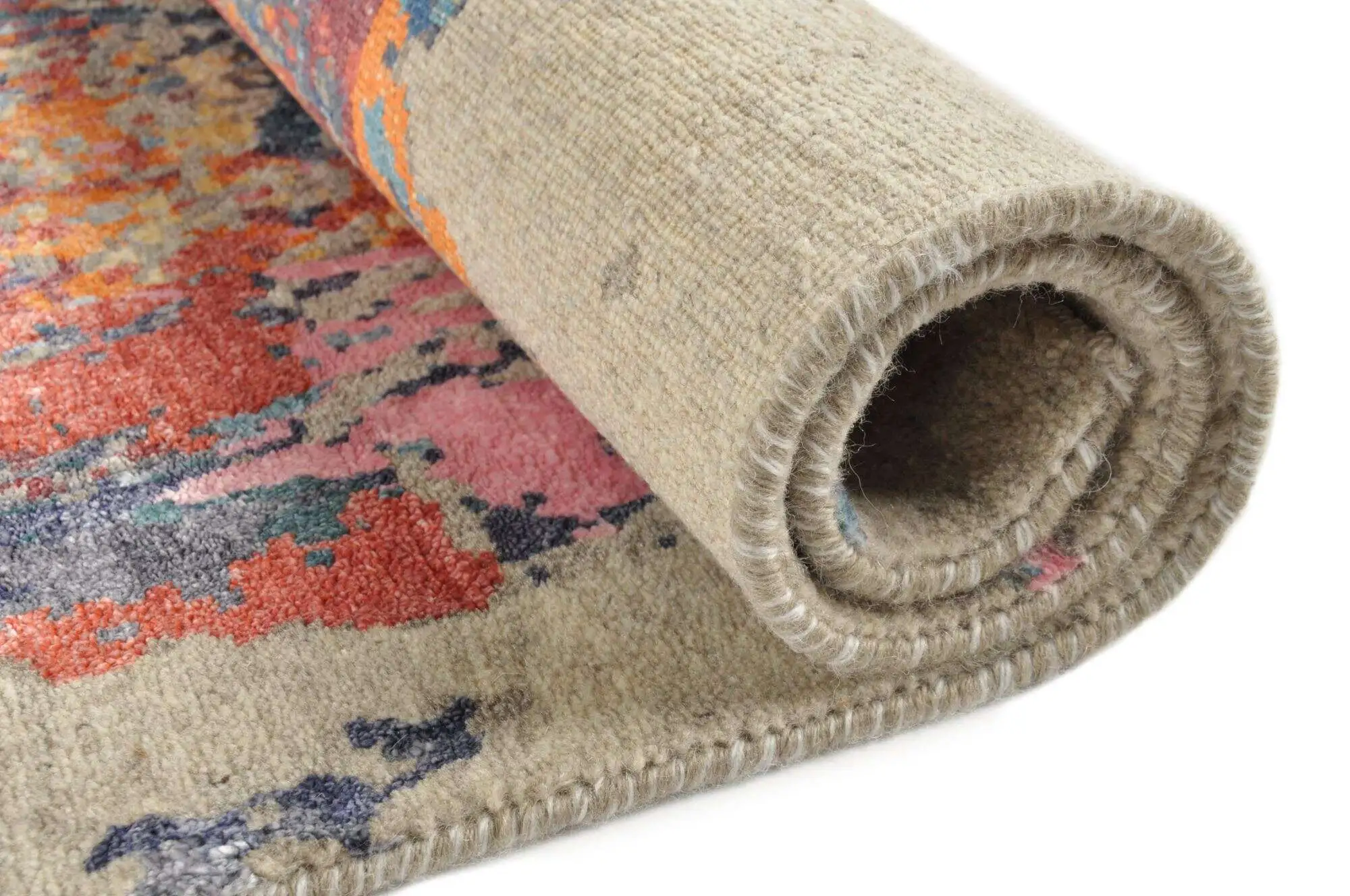 Teppich Indien 170x240cm Hindustan Sumak Wolle