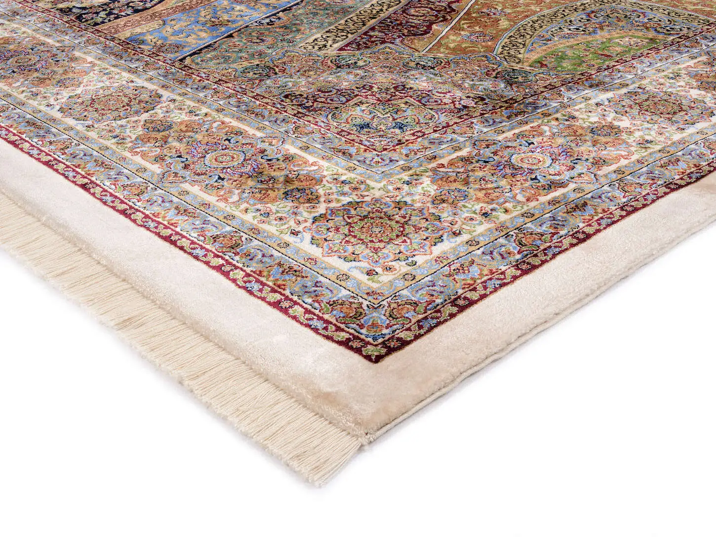 Teppich OCI Silk Line Shah Abbas Orient Design mit Fransen