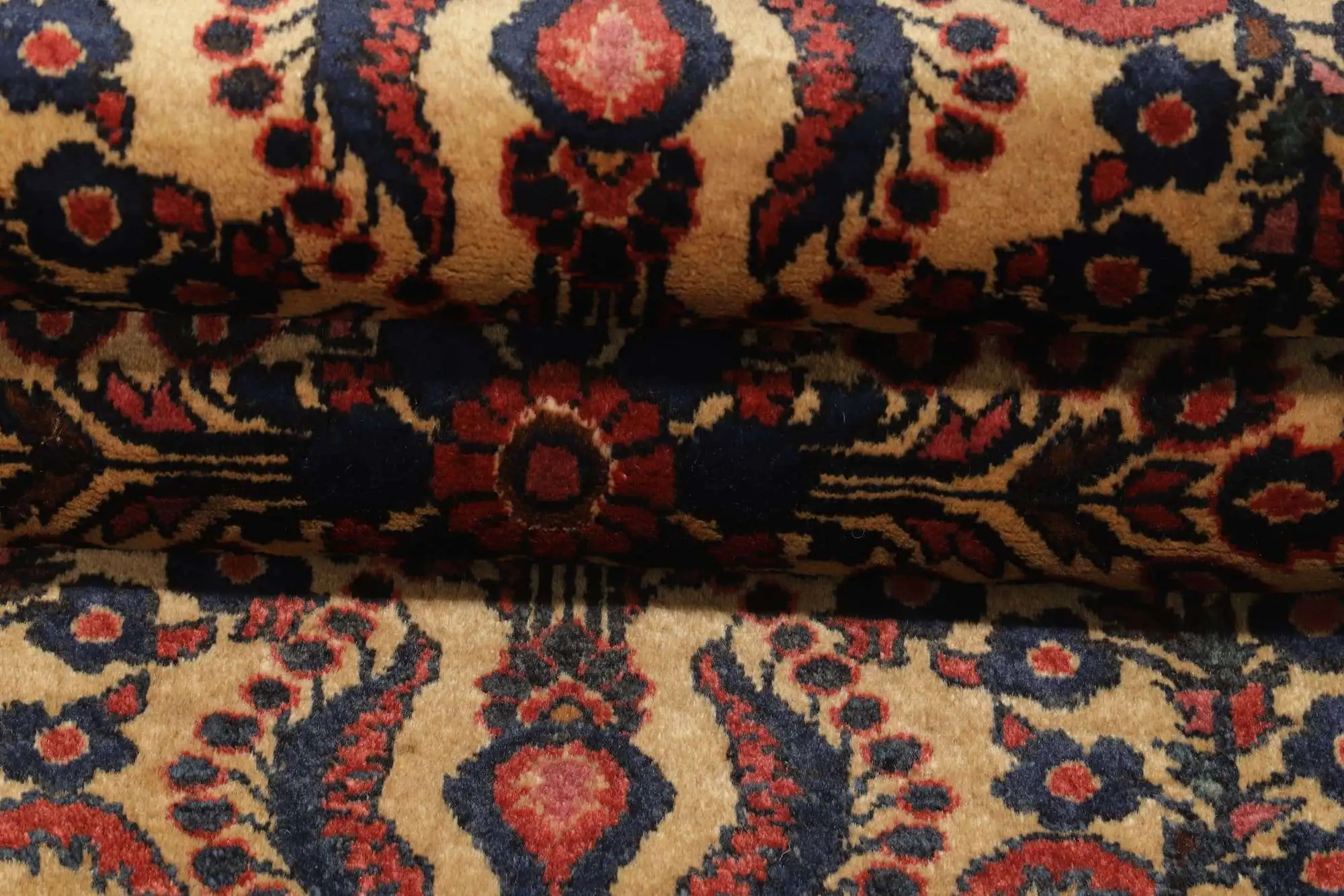Teppich Sarough Antik ca 072x143cm Handgeknüpft