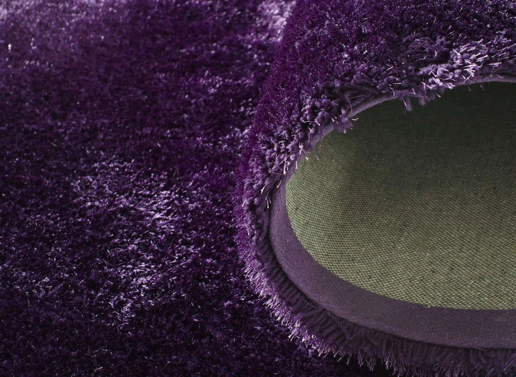 Soft uni purple Kuschelteppich Teppich Uni