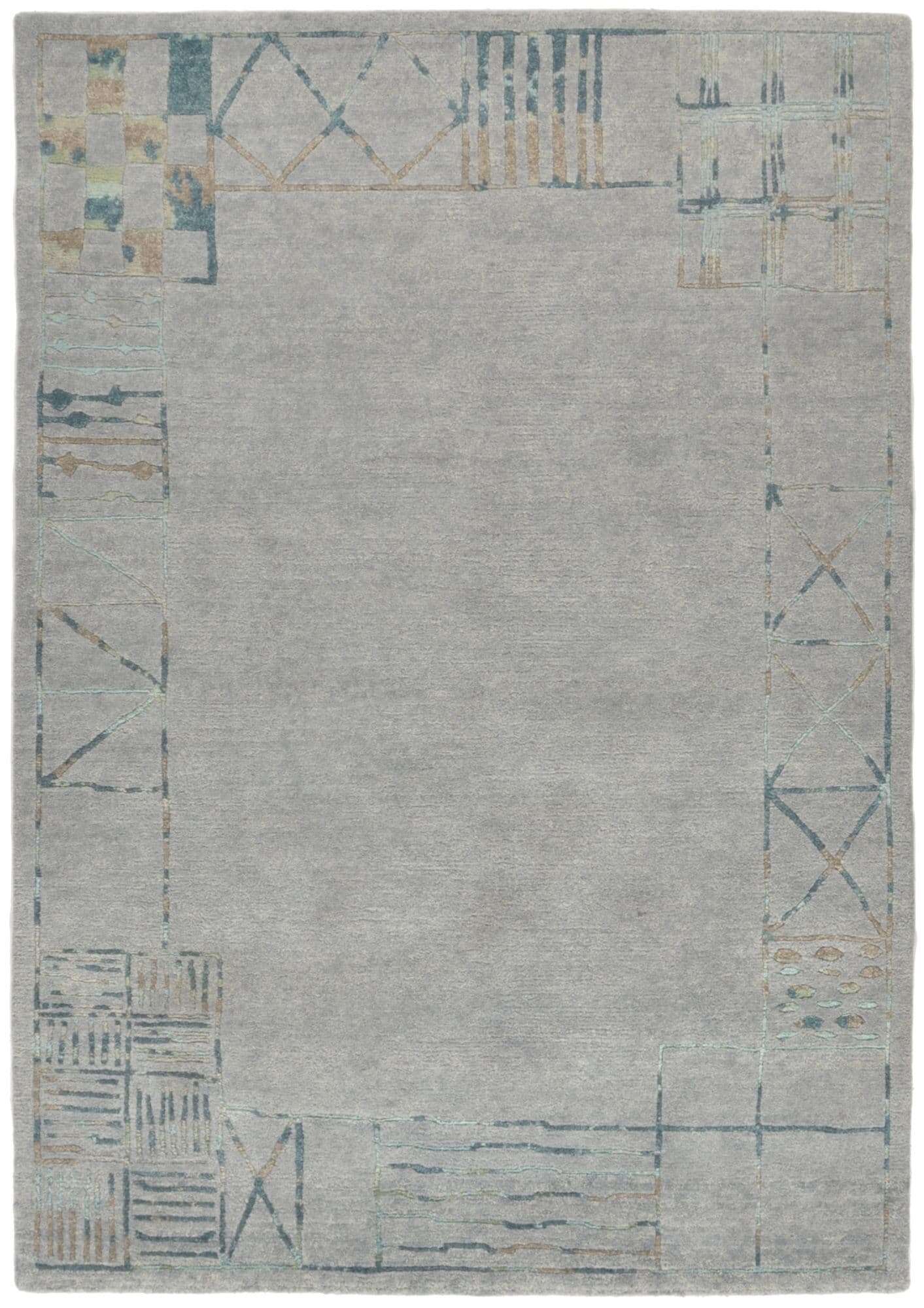Talonga-Silk Nepalteppich aus 100% Schurwolle ca. 166x240 cm