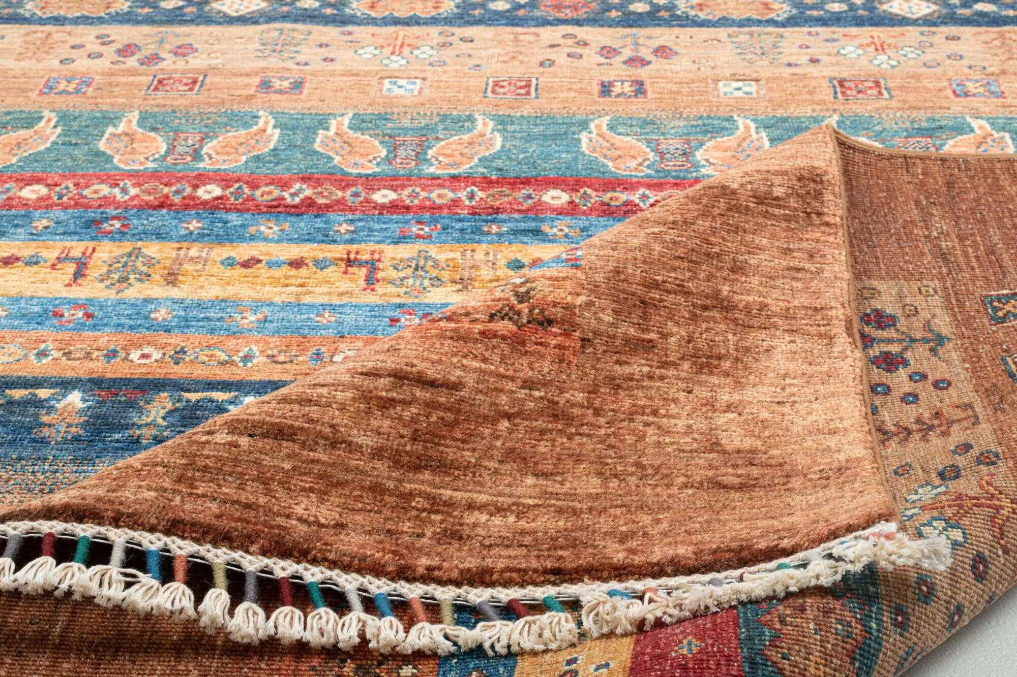 Kandashah Ziegler Teppich Handgeknüpft Klassisch braun 152x203cm