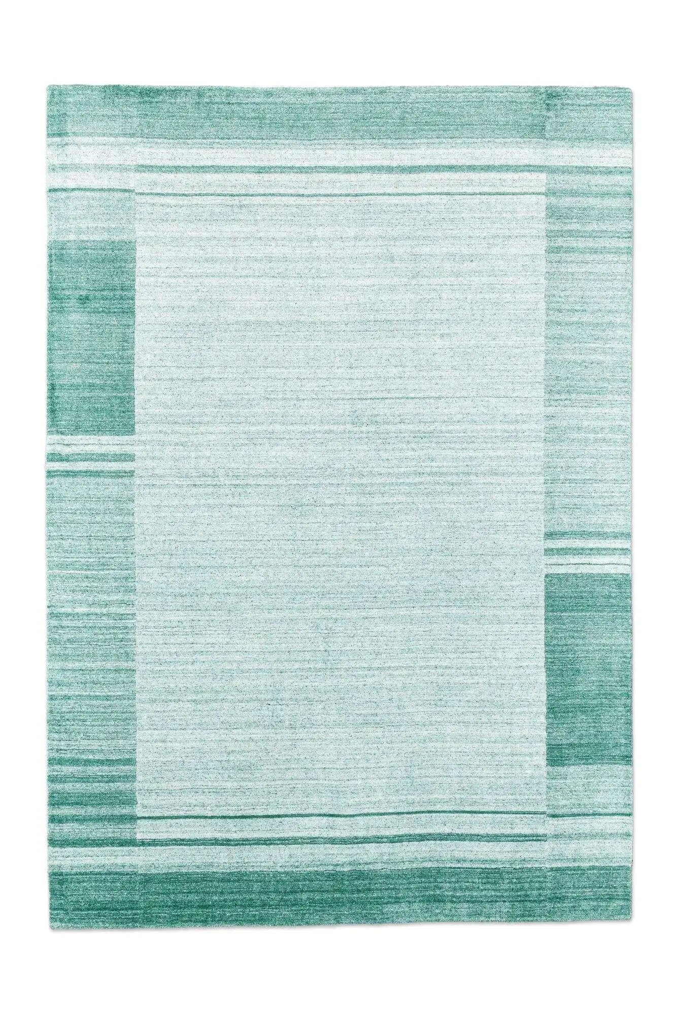 Teppich Modern Nevada Viscose Handgewebt 160x230cm türkis grün
