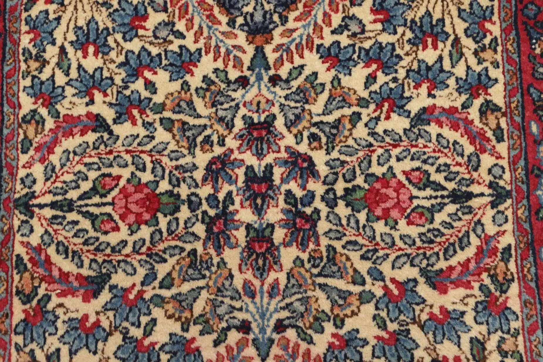 Teppich Kerman Antik ca 060x120 cm Handgeknüpft Persien