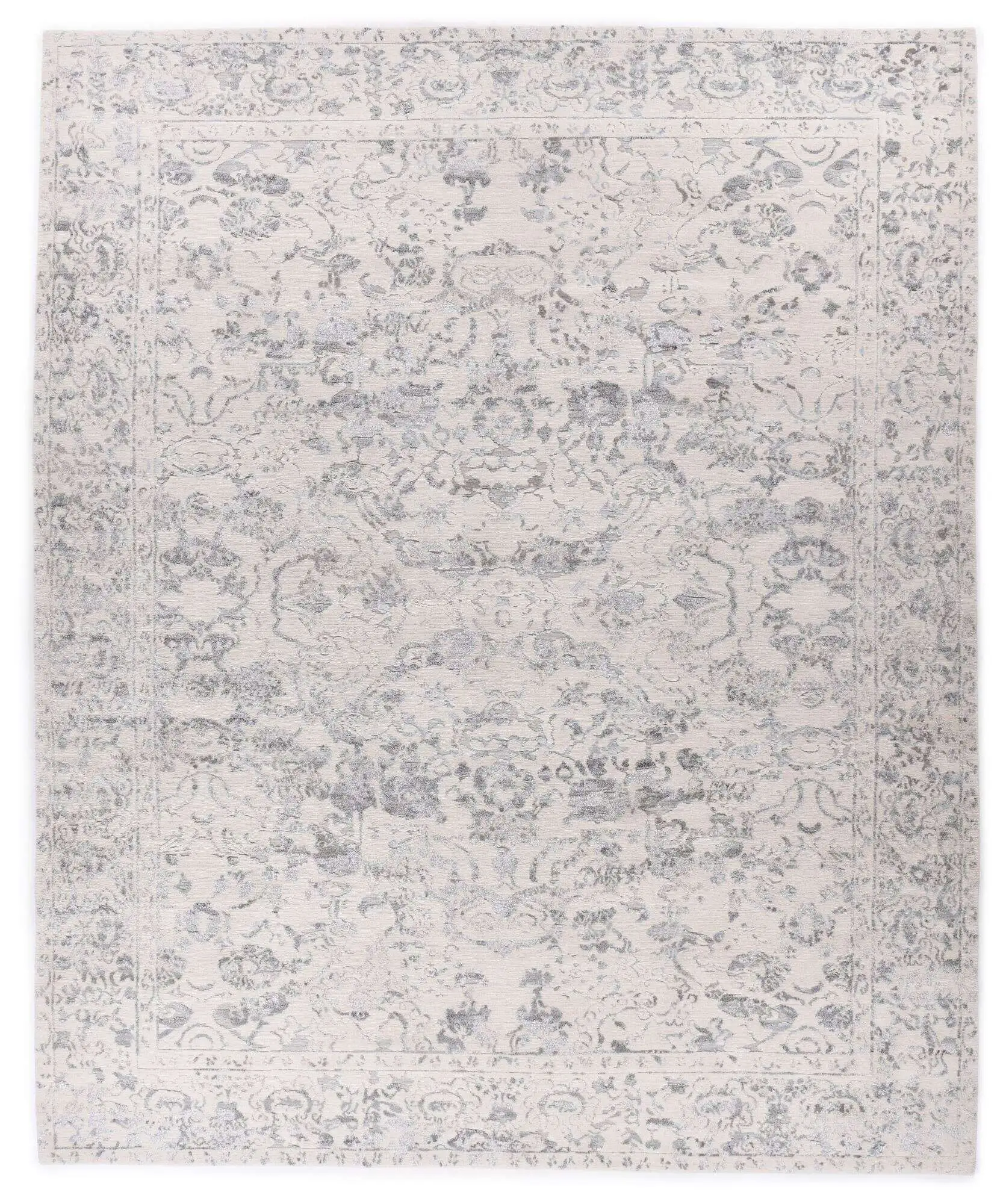 Nepal Teppich Patan Alo 30/10 Seide Wolle Design 244x303cm