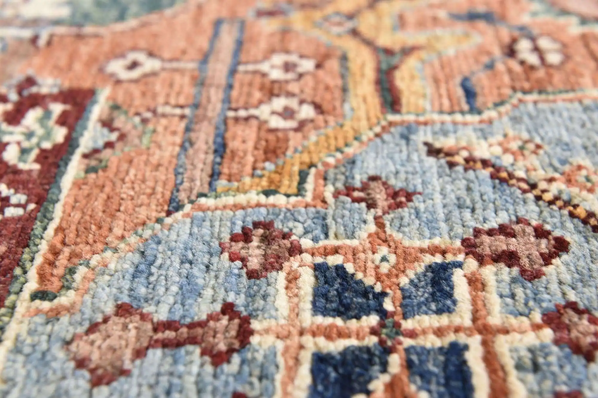 Kandashah Ziegler-Teppich ca: 107 x 150 cm Hochwertiger Teppich aus Pakistan