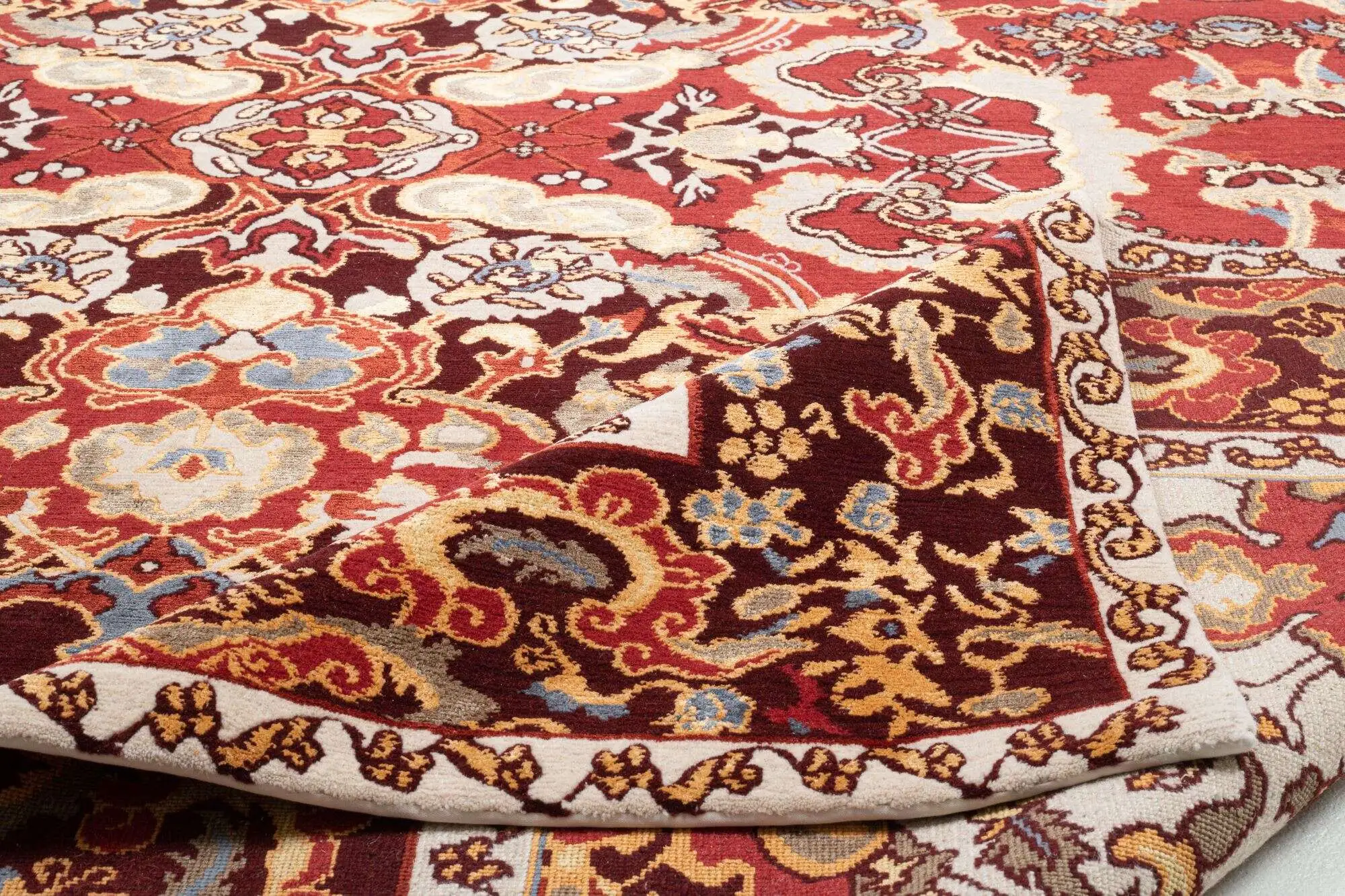 Nepal Teppich Jabu Silk 60 Wolle Seide Design Teppich 246x309cm