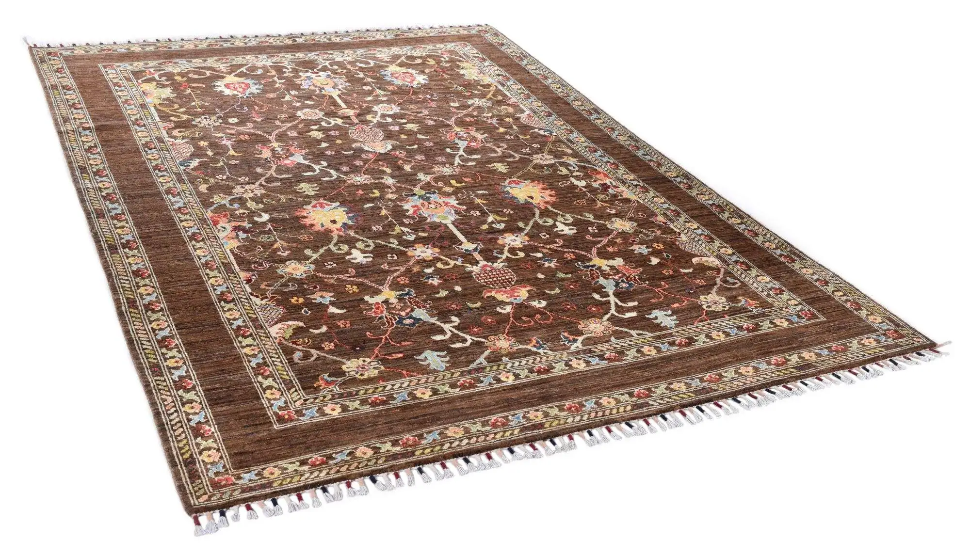 Kandashah Ziegler-Teppich ca: 167 x 241 cm Hochwertiger Teppich aus Pakistan