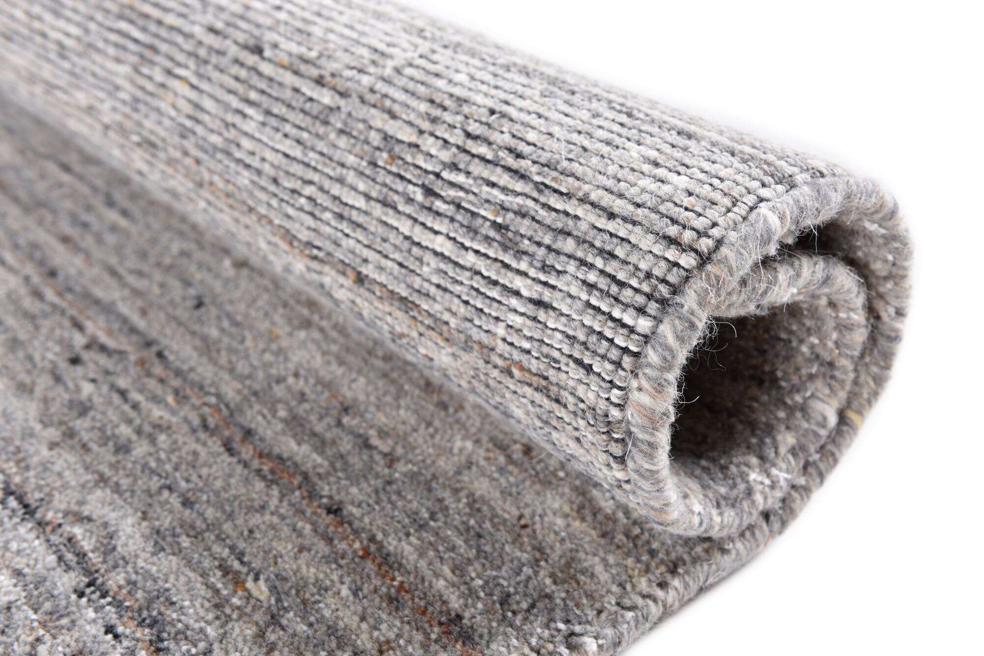 Naturteppich San Diego Meliert Schurwolle Viskose