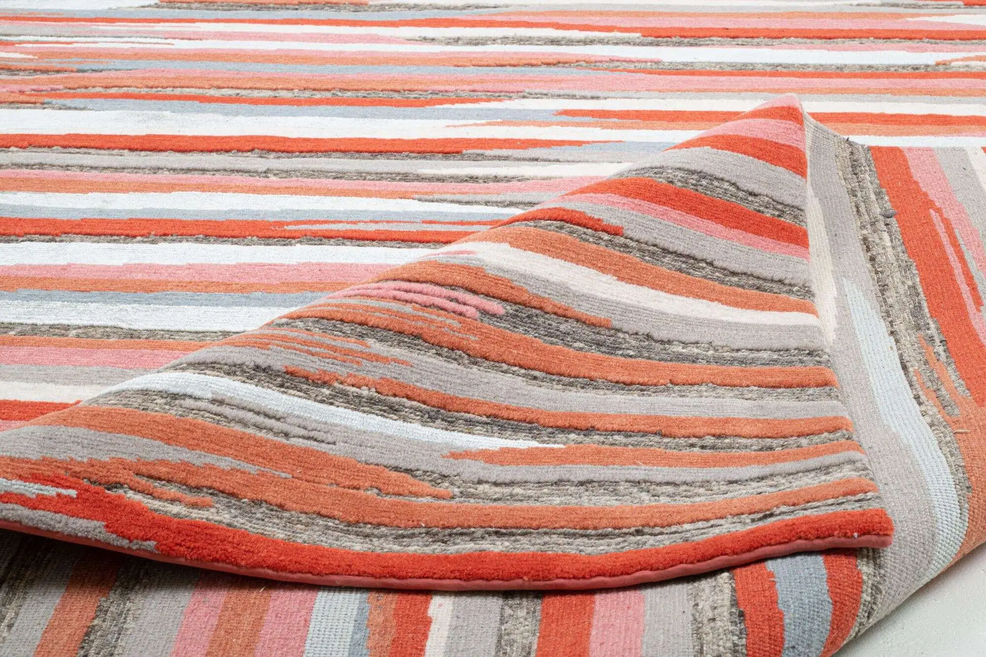 Nepal Teppich Jabu Silk Wolle Seide Design Teppich 245x309cm
