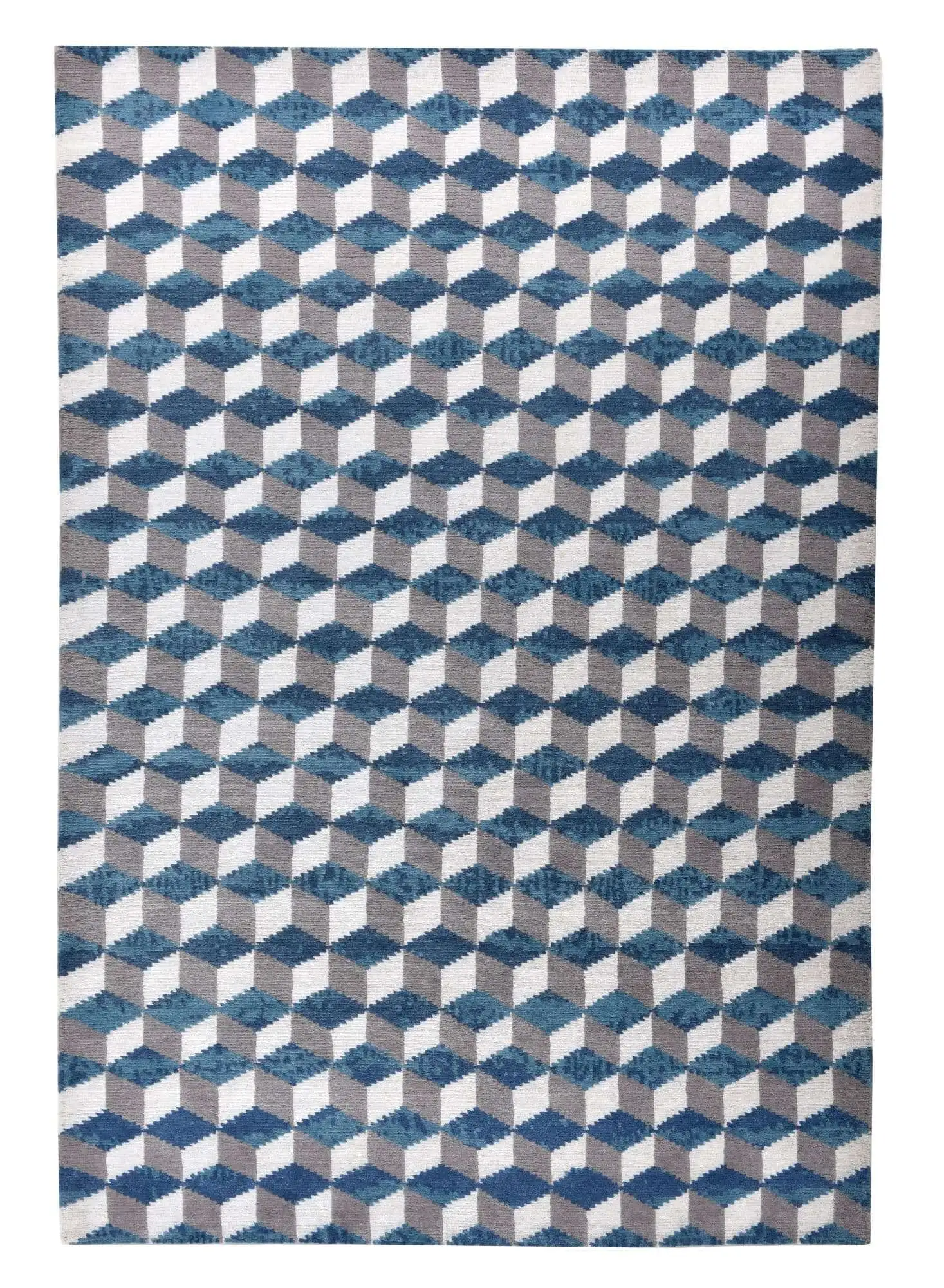 Monsulo Design Nepal Teppich 161x232 cm blau