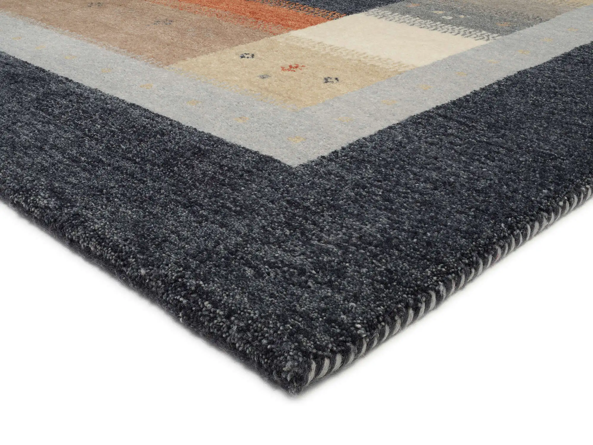 Teppich Intense Sona Gabbeh Design Handgeknüpft Schurwolle