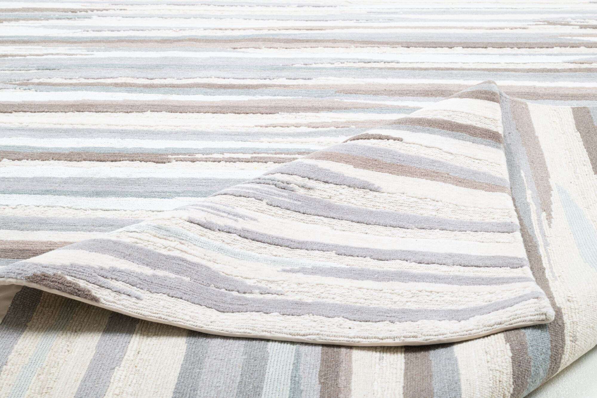 Nepal Teppich Jabu Silk Wolle Seide Design Teppich 246x307cm