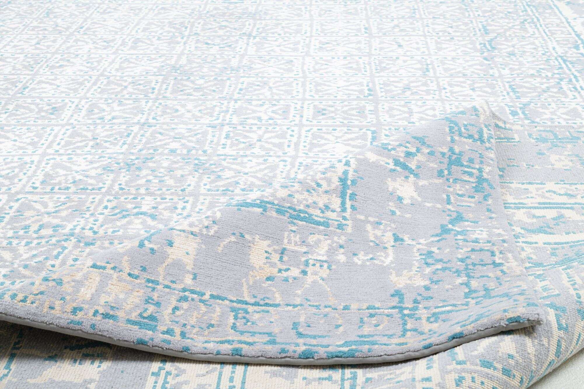 Nepal Teppich Jabu Silk 60 Wolle Seide Design 251x303cm