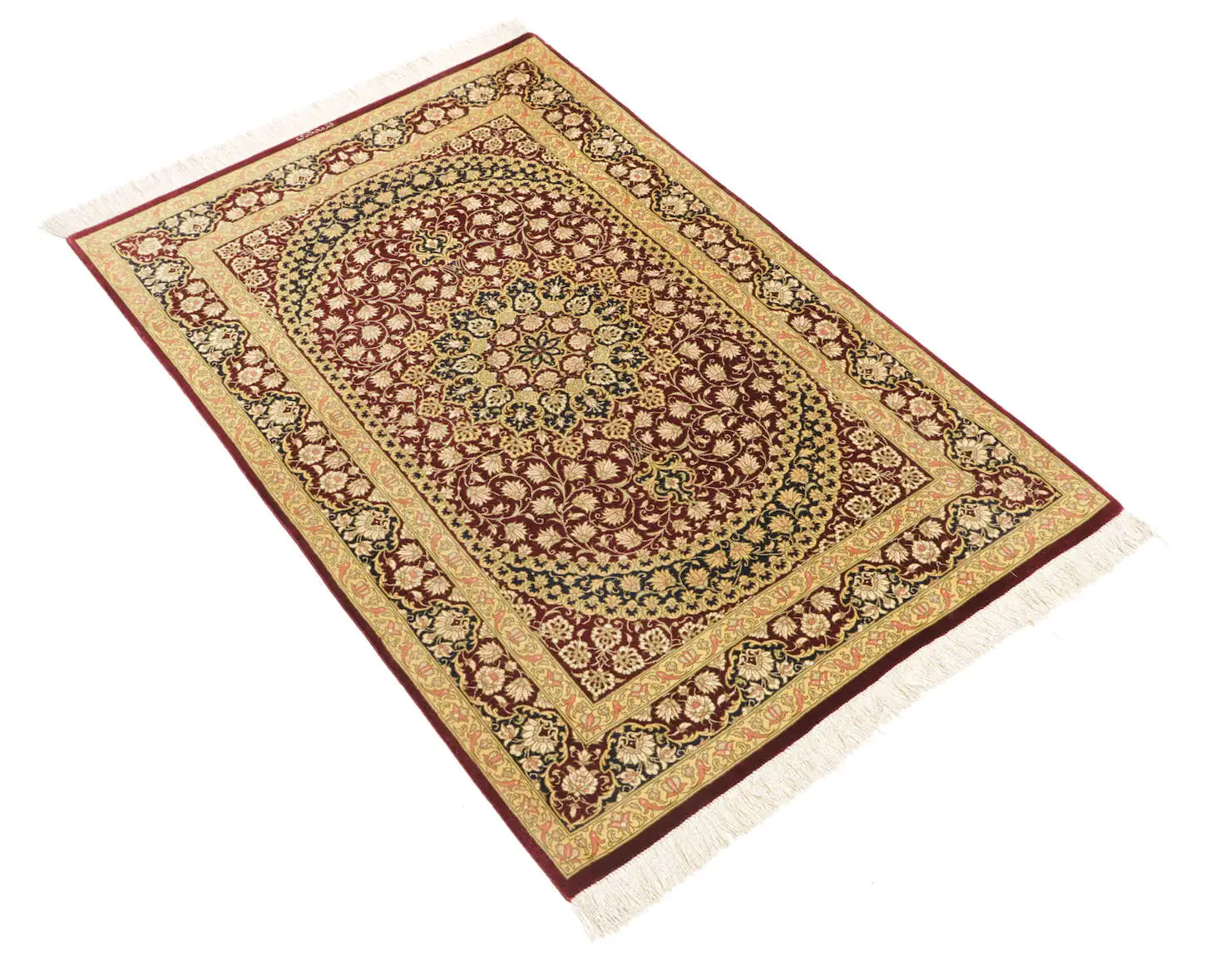 Teppich Ghom Seide ca 080x120 cm Persien Iran