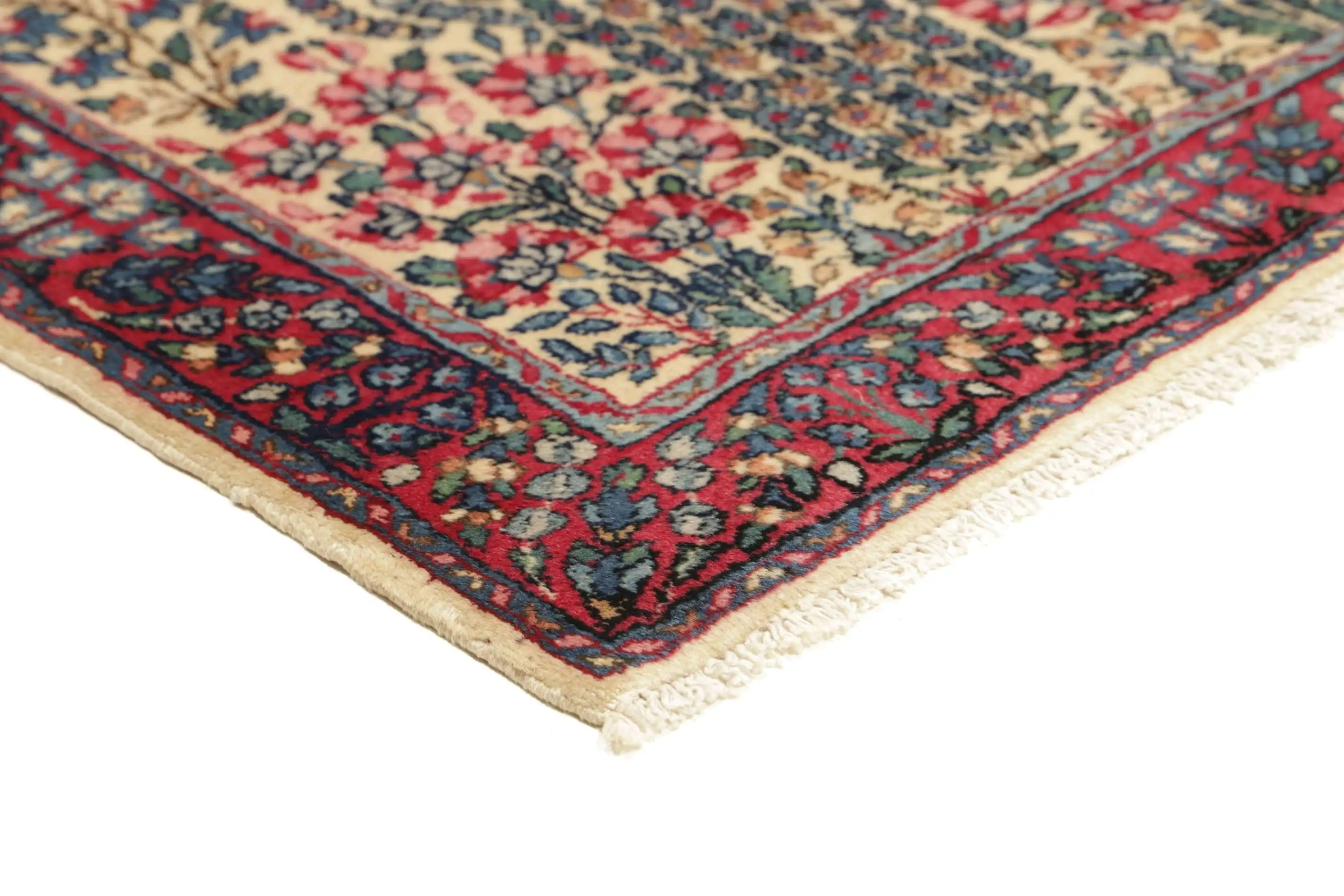 Teppich Kerman Antik ca 060x120 cm Handgeknüpft Persien