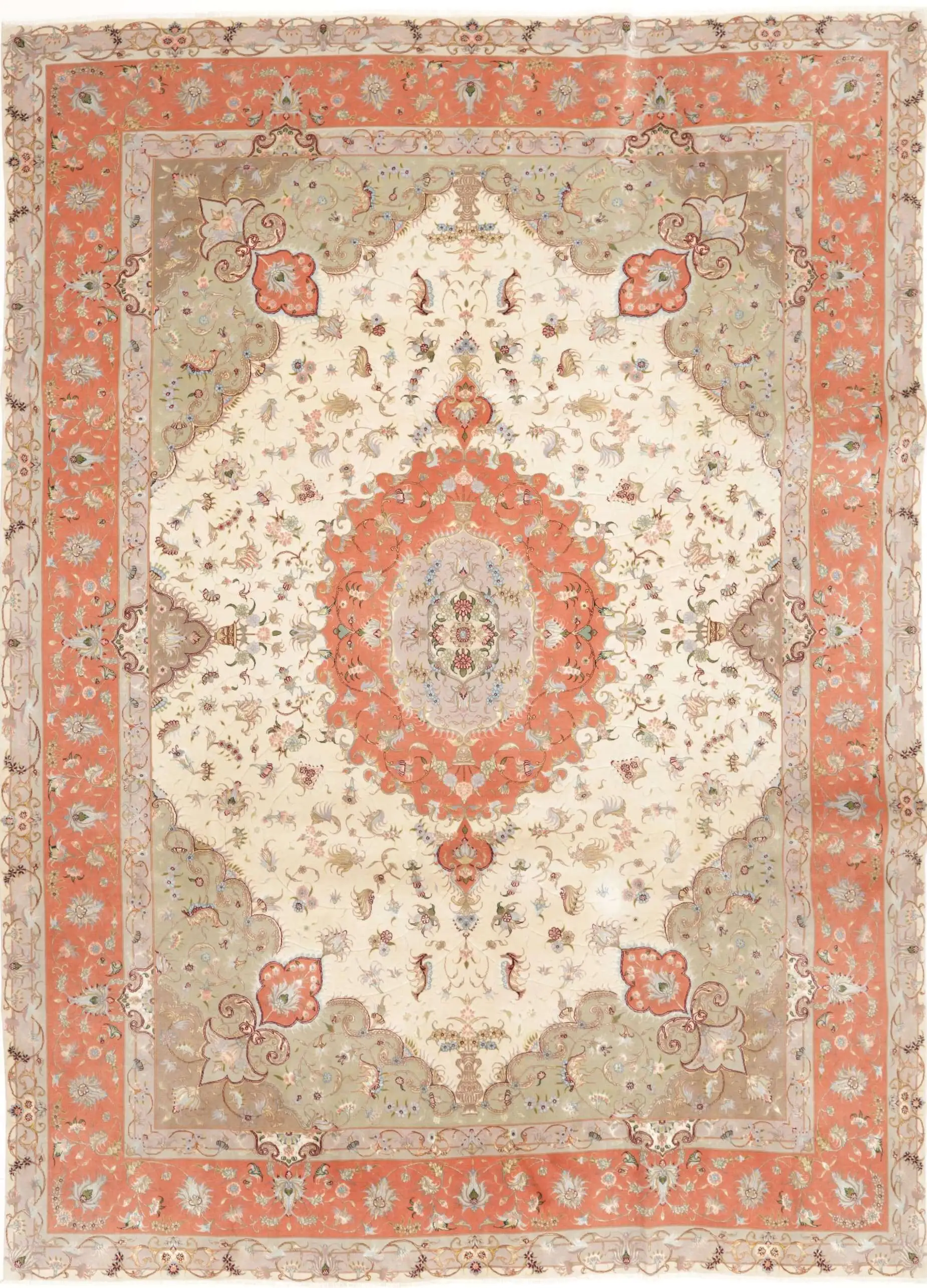 Teppich Täbriz 50Raj 255 x 360 cm Persien/Iran Handgeknüpft