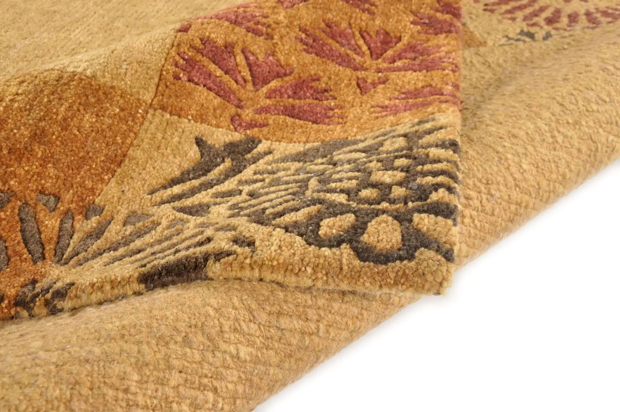 Talonga Silk Nepal Teppich Design: RSK495-B48 orange
