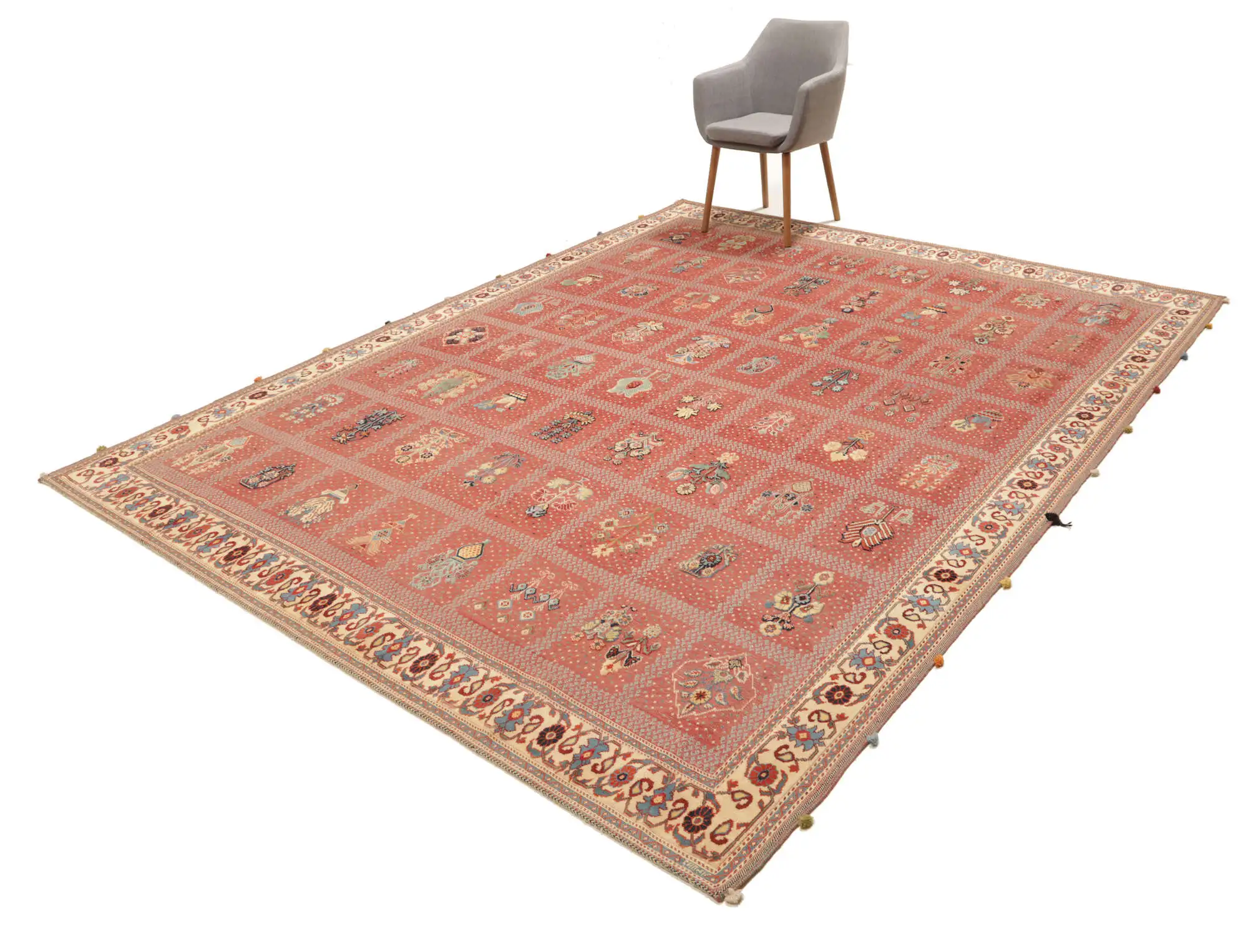 Teppich Nimbaft ca 253x308 cm Handgeknüpft Wolle Persien