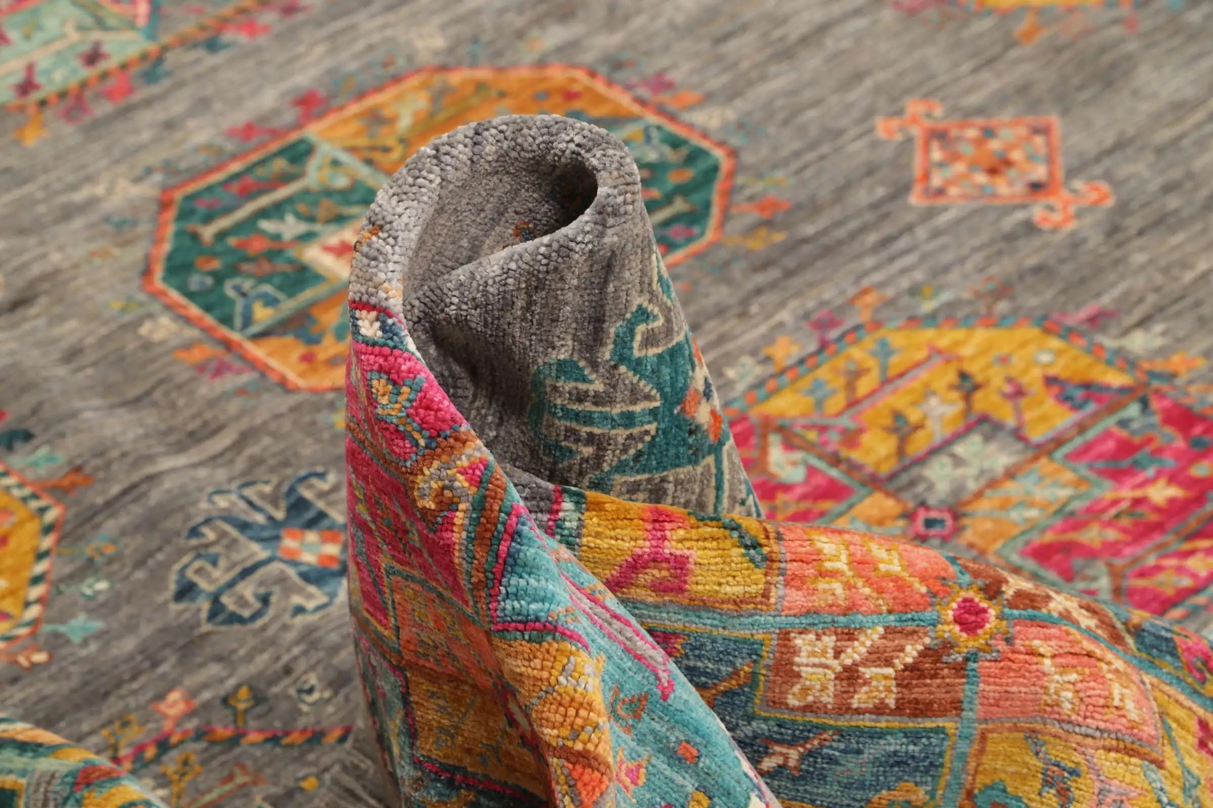 Ziegler Teppich 243x328 cm Orientteppich grau Handgeknüpft Wolle