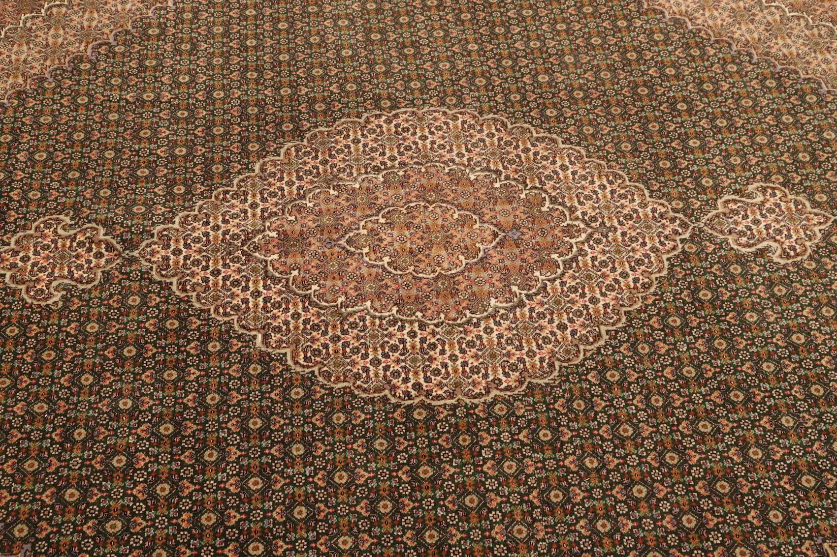 Teppich Persien 201x399cm Täbriz 50 Persischer Teppich Orient fein